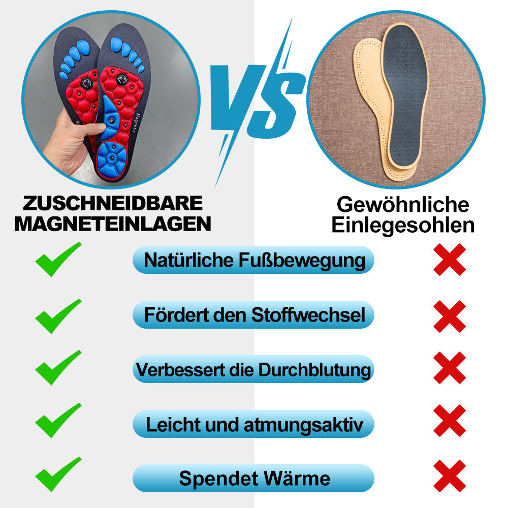 AirSole - Zuschneidbare Magnet-Einlegesohlen