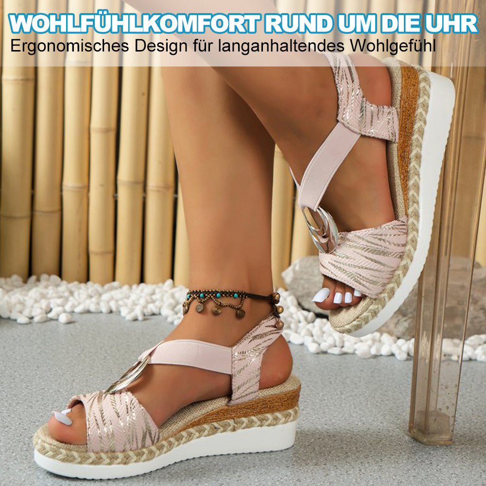 Orthopädische , Stilvolle Keilsandalen Für Zusätzlichen Komfort