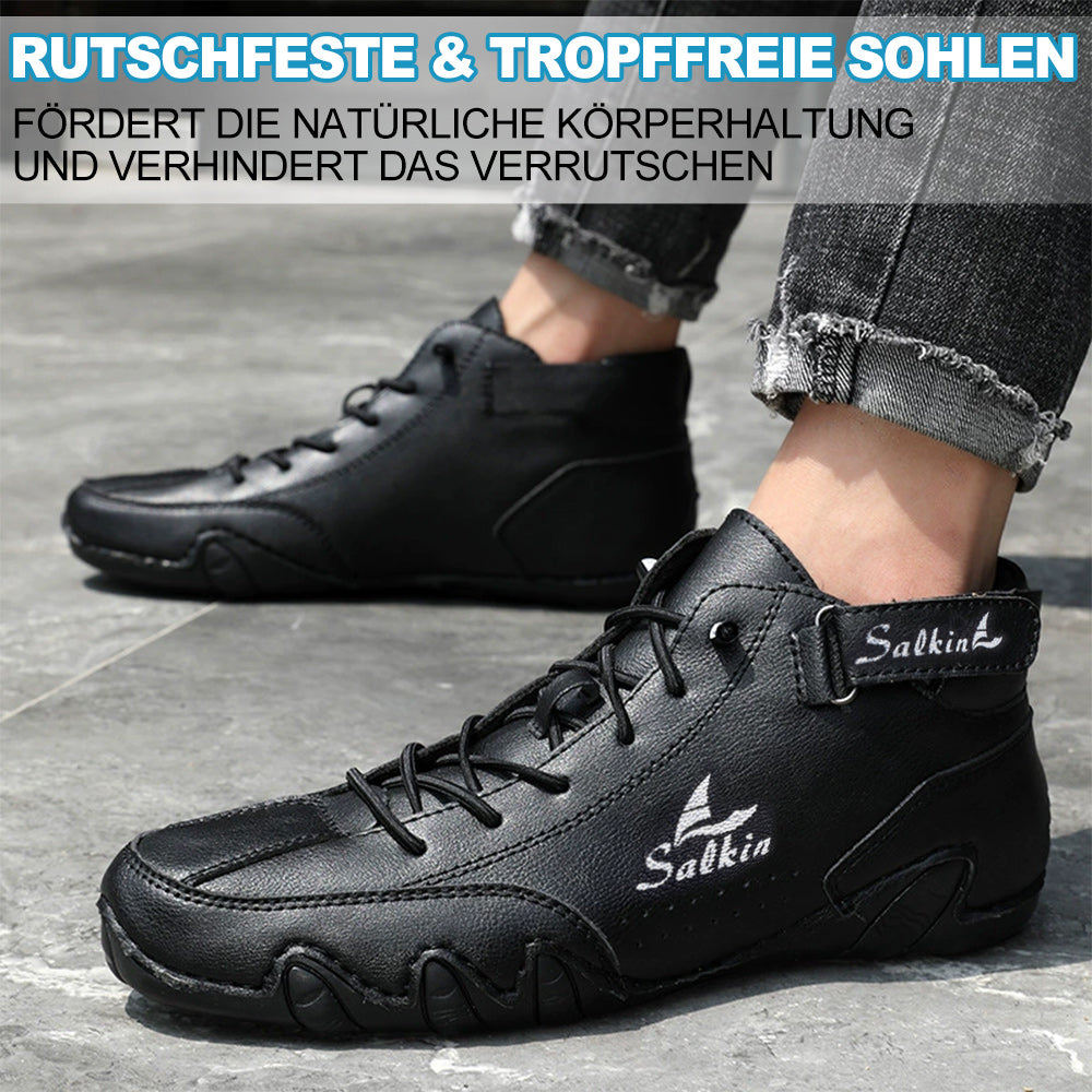 OrthoFit - Orthopädische, Wasserdichte & Rutschfeste Leder-Barfußschuhe
