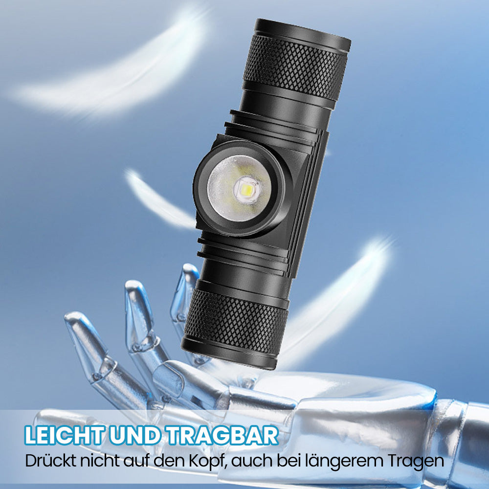 NachtLicht - Große Reichweite, Outdoor-Stirnlampe Mit Extrem Langer Akkulaufzeit