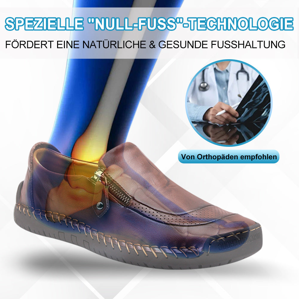 ErgoZip - Ergonomische Schmerzfreie Lederschuhe