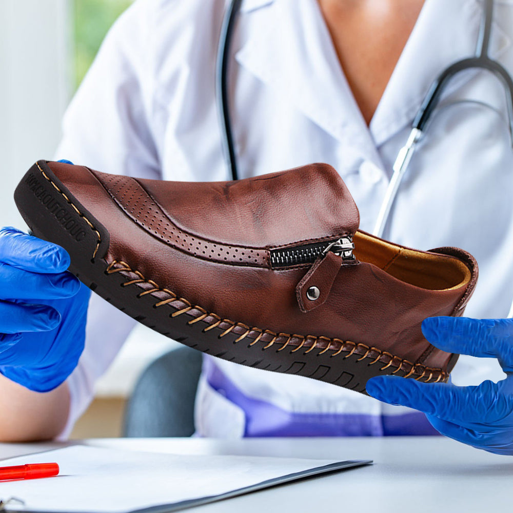 ErgoZip - Ergonomische Schmerzfreie Lederschuhe