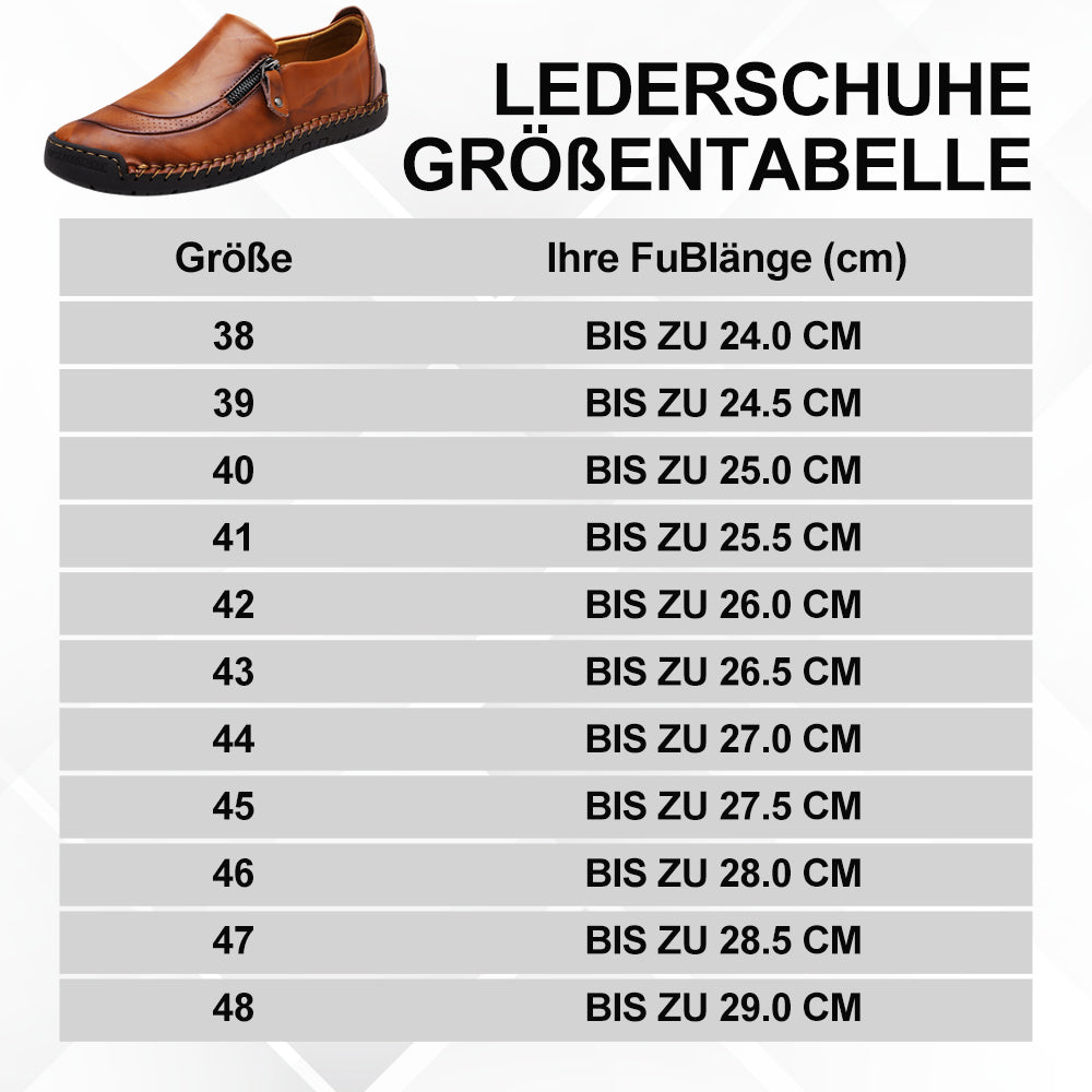 ErgoZip - Ergonomische Schmerzfreie Lederschuhe