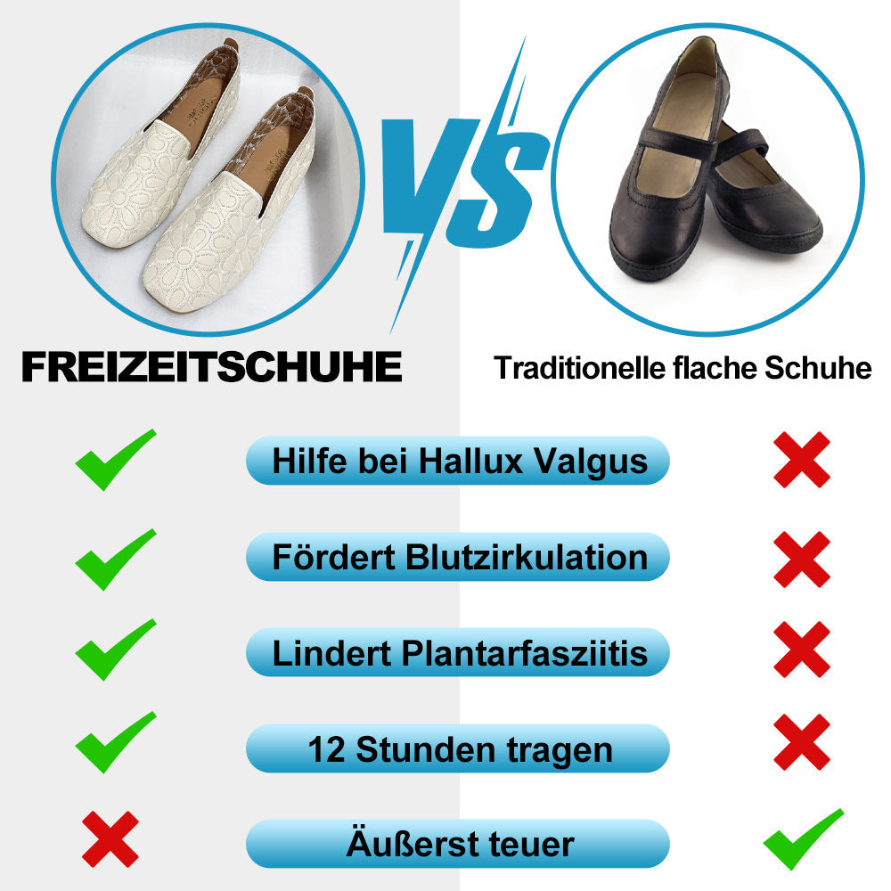 VivaSoft - Ergonomische & Schmerzfreie Flache Loafer