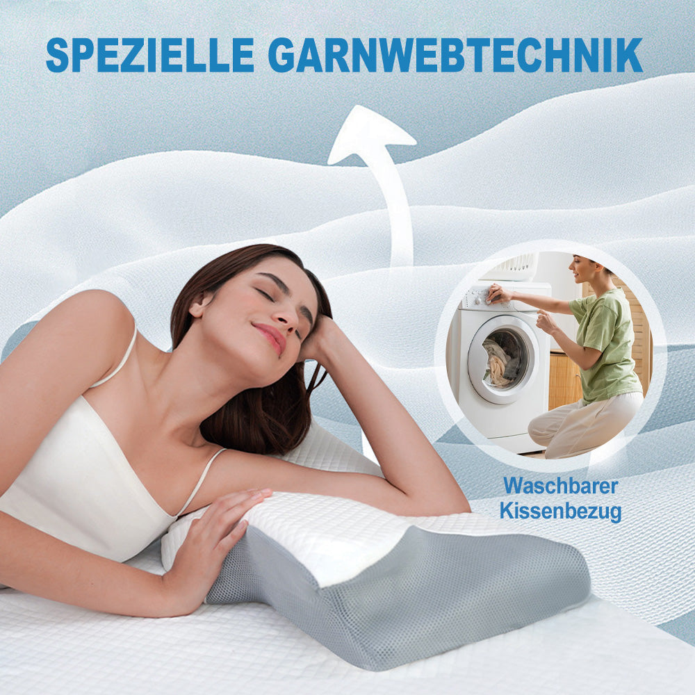 Premium Schlafkissen - Ergonomisch Geformt Für Spürbare Schmerzentlastung