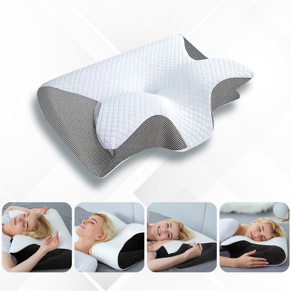 Premium Schlafkissen - Ergonomisch Geformt Für Spürbare Schmerzentlastung