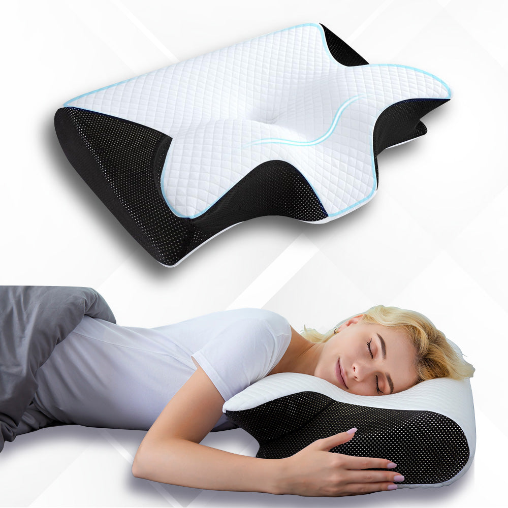 Premium Schlafkissen - Ergonomisch Geformt Für Spürbare Schmerzentlastung