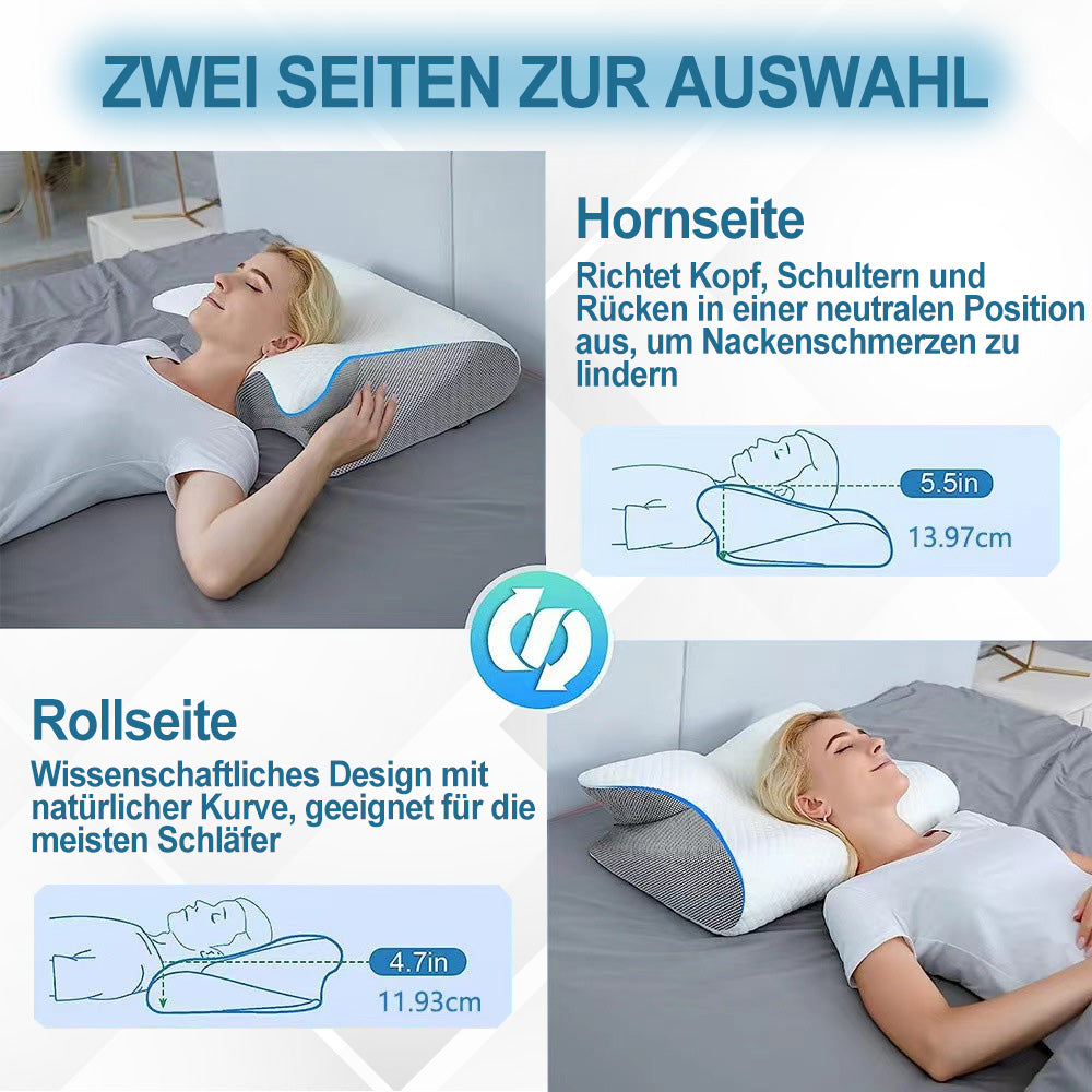 Premium Schlafkissen - Ergonomisch Geformt Für Spürbare Schmerzentlastung