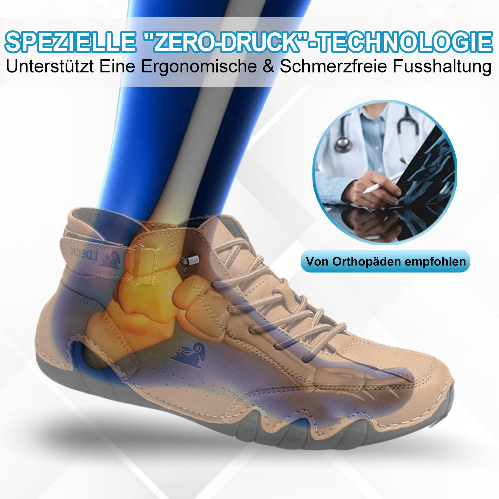 OrthoFlex - Ergonomische, Wasserdichte, Schmerzlindernde Leder-Barfußschuhe