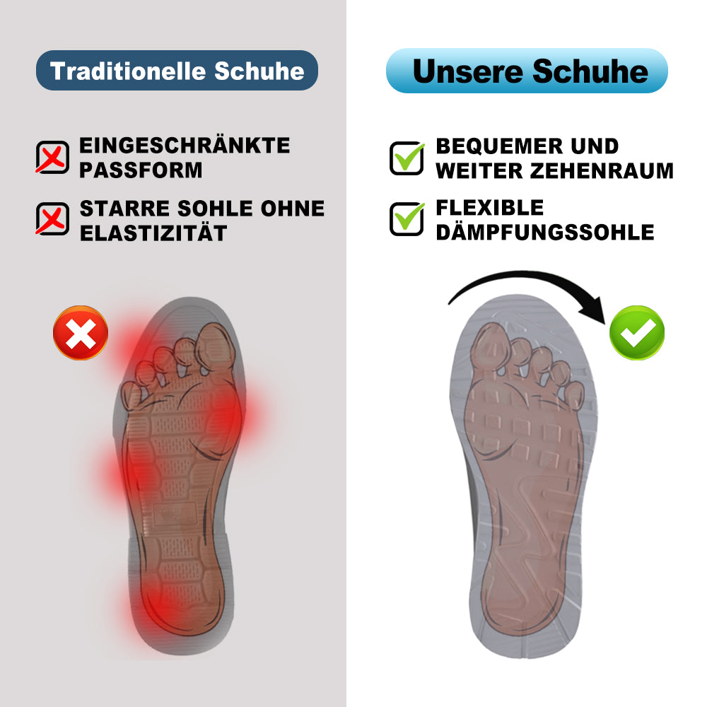 ErgoJump Pro - Ergonomische Rutschfeste Komfort-Wanderschuhe