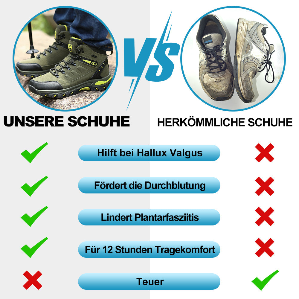 ErgoJump Pro - Ergonomische Rutschfeste Komfort-Wanderschuhe