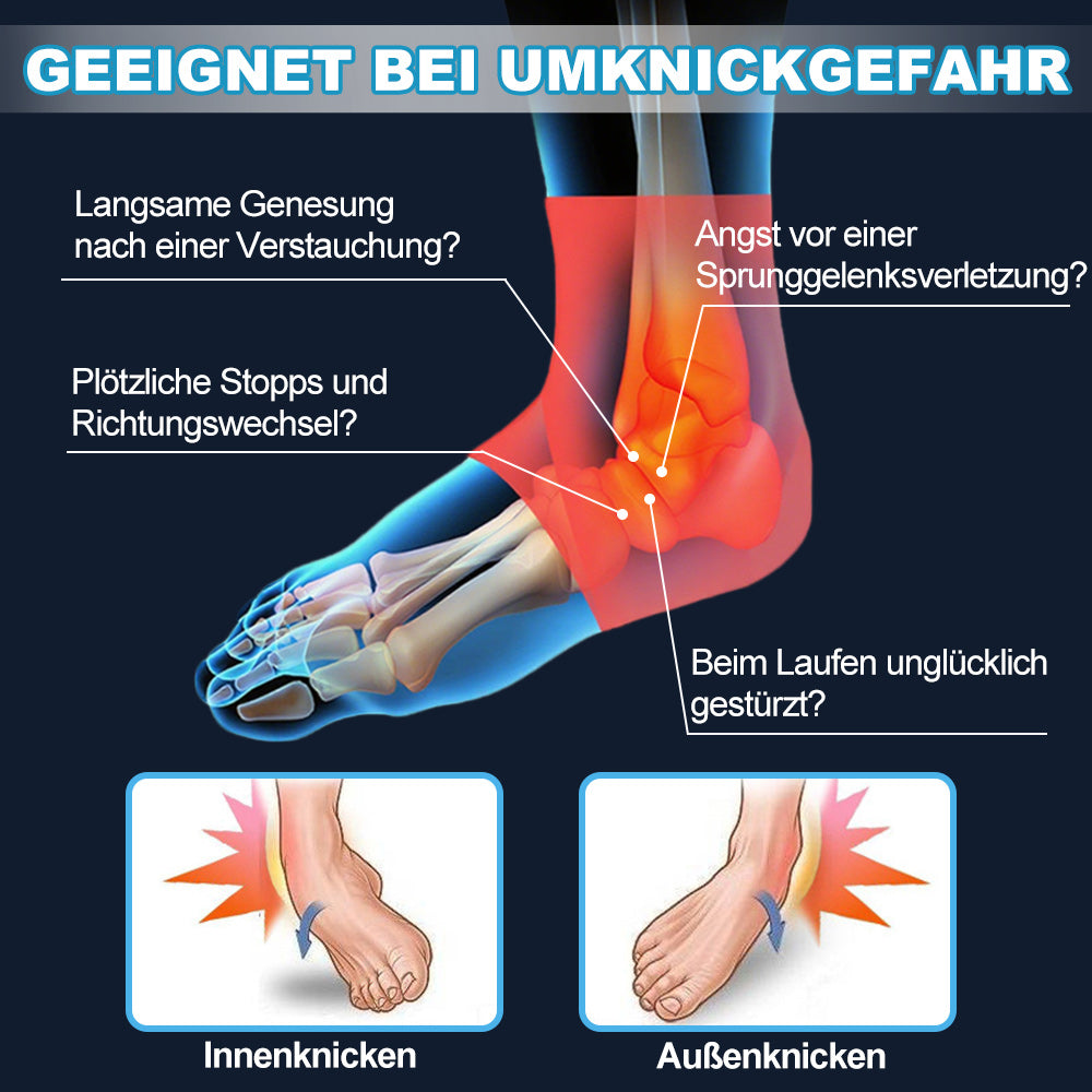 OrthoSole - Ergonomische Knöchelstütze Mit Kompressionsband Gegen Verstauchungen