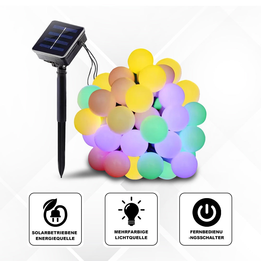 Solare Lichterkette Für Garten & Terrasse – Kabellos & Wetterfest