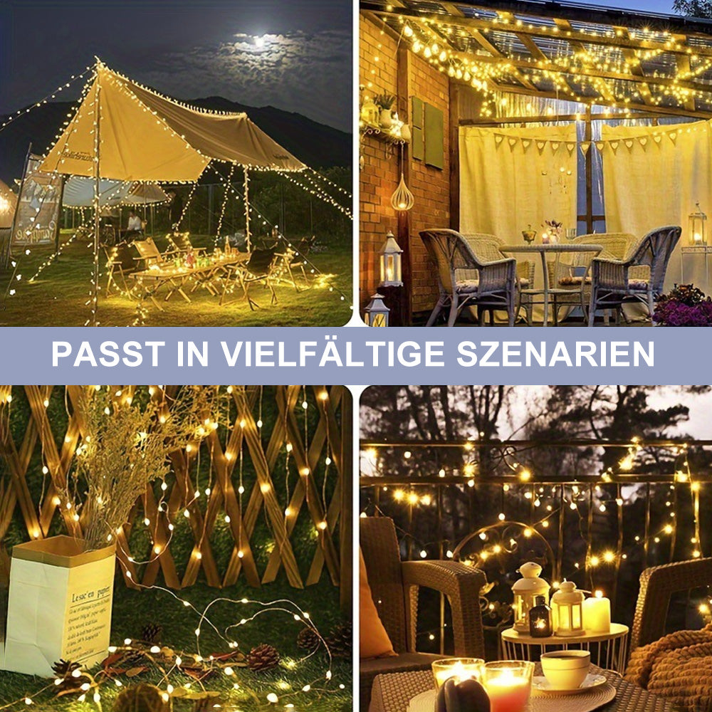 Öko-Lichterkette: Sonnenbetrieben & Absolut Wettertauglich