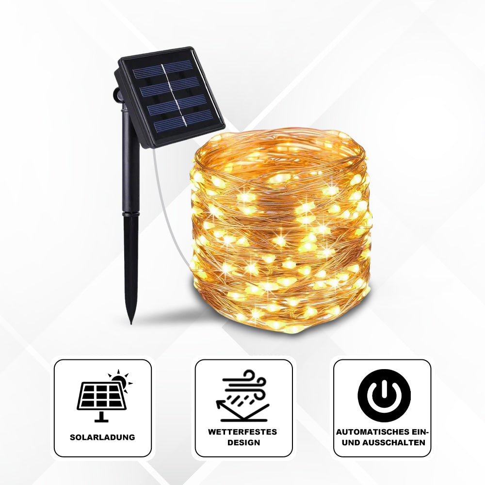 Öko-Lichterkette: Sonnenbetrieben & Absolut Wettertauglich