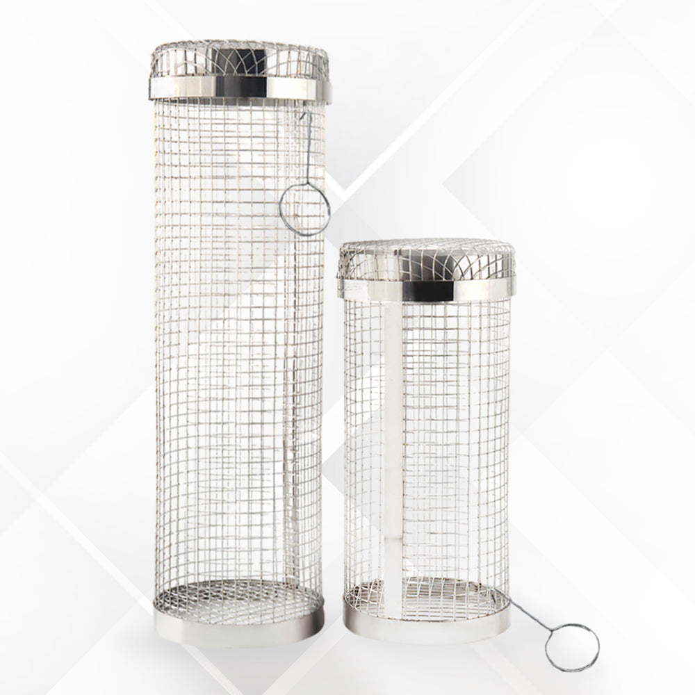 Outdoor BBQ Drehbarer Edelstahl-Grillkorb