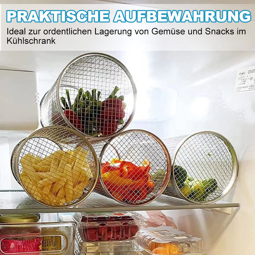 Outdoor BBQ Drehbarer Edelstahl-Grillkorb