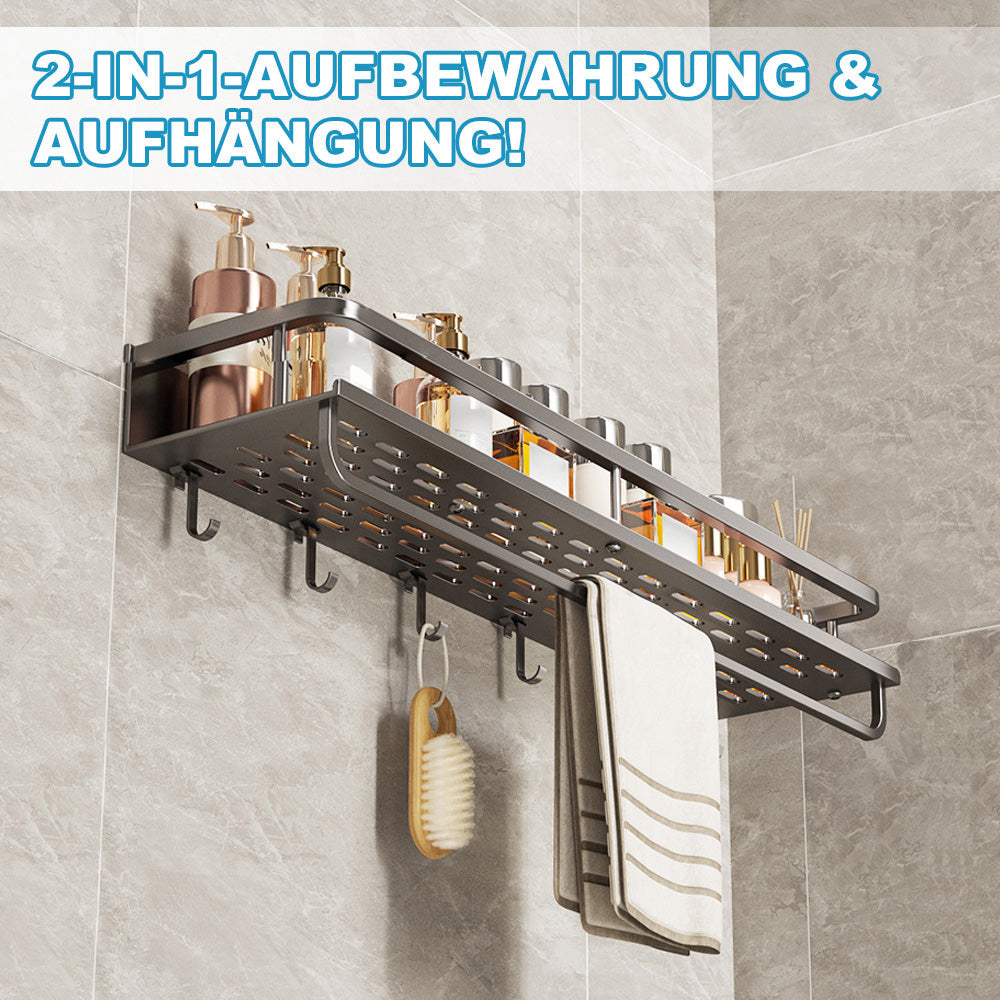 Zeitgemässes Regal In Grau/Schwarz – Perfekt Für Küche & Bad