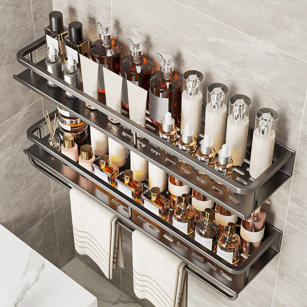 Zeitgemässes Regal In Grau/Schwarz – Perfekt Für Küche & Bad