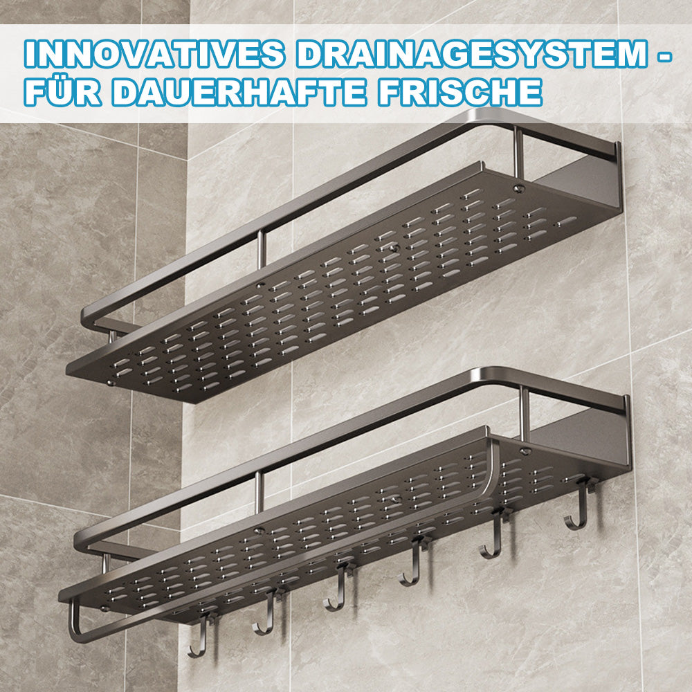 Zeitgemässes Regal In Grau/Schwarz – Perfekt Für Küche & Bad