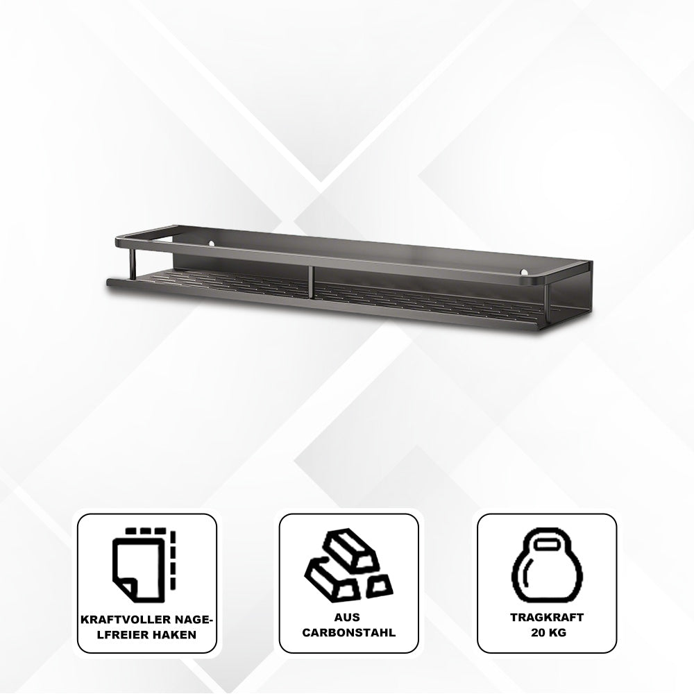 Zeitgemässes Regal In Grau/Schwarz – Perfekt Für Küche & Bad