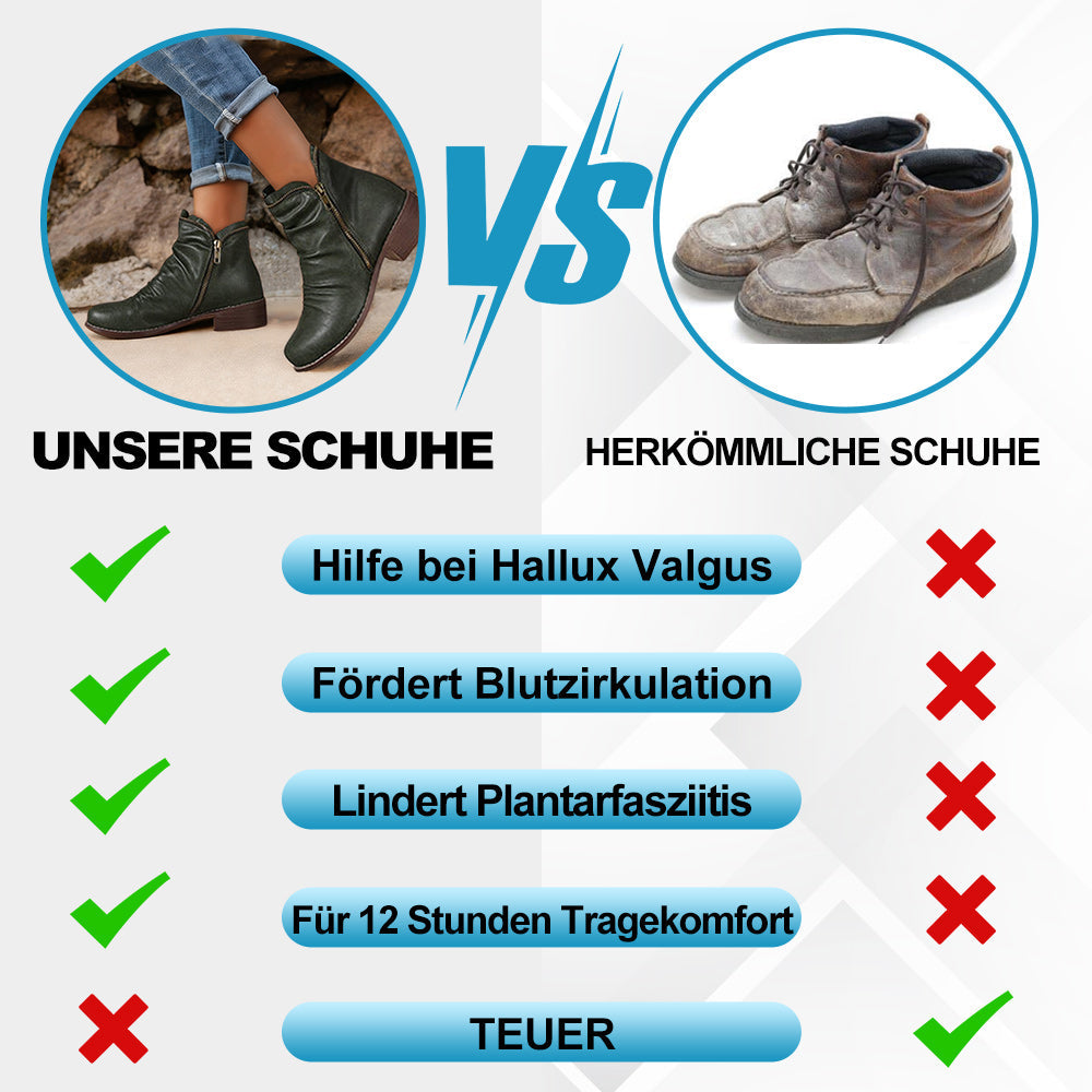 ErgoLeder - Schmerzlindernder Ergonomischer Komfort-Stiefel