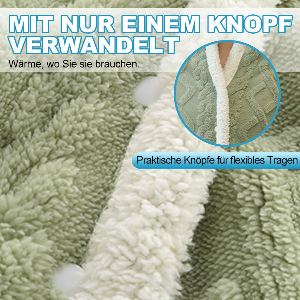 SanftSchlaf - Multifunktionale, Verdickte Winter-Schal-Nickerchendecke