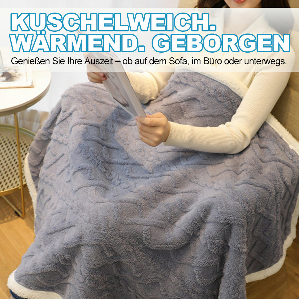 SanftSchlaf - Multifunktionale, Verdickte Winter-Schal-Nickerchendecke