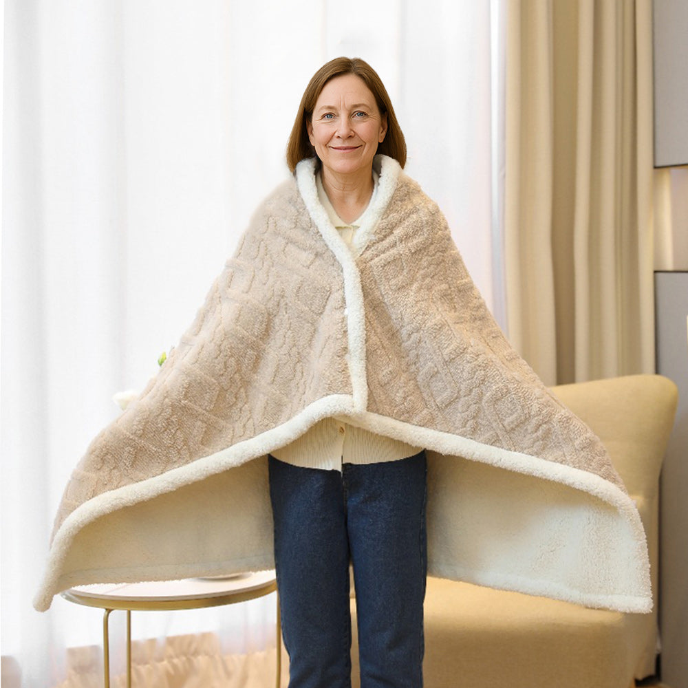 SanftSchlaf - Multifunktionale, Verdickte Winter-Schal-Nickerchendecke
