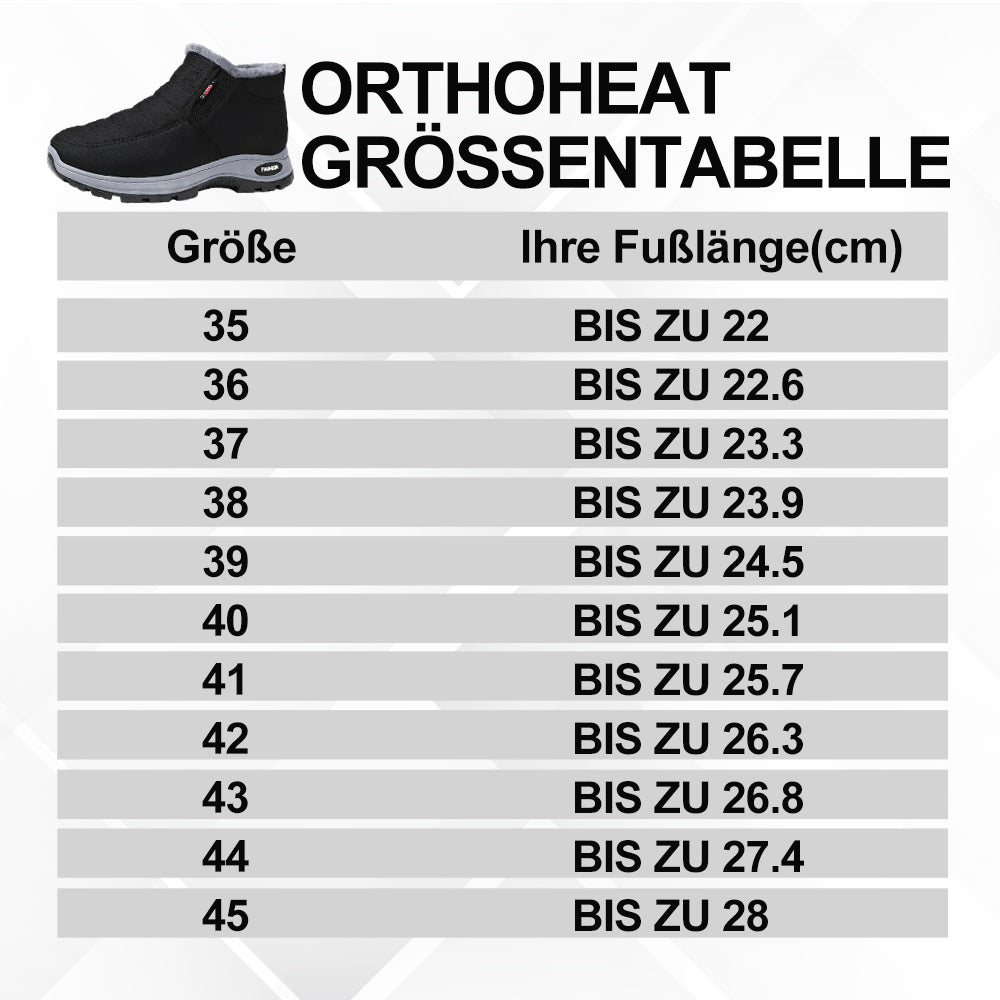 OrthoHeat – Ergonomische, Winddichte und Warme Herbst-/Winterschuhe