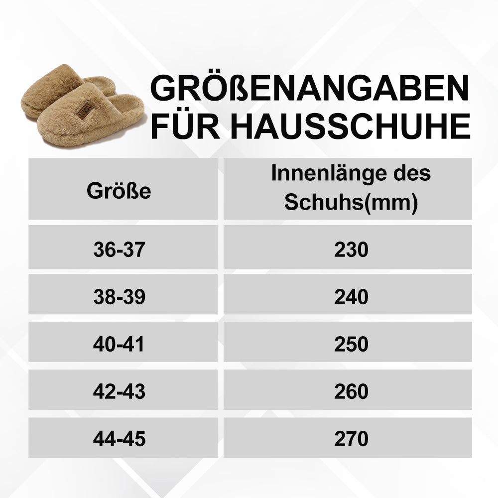 WarmFluffy – Ultraweiche Plüsch-Hausschuhe Mit Rutschfester Sohle