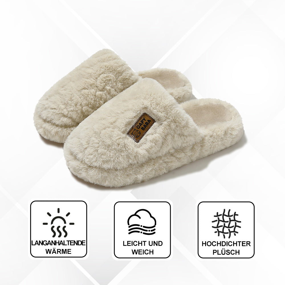WarmFluffy – Ultraweiche Plüsch-Hausschuhe Mit Rutschfester Sohle
