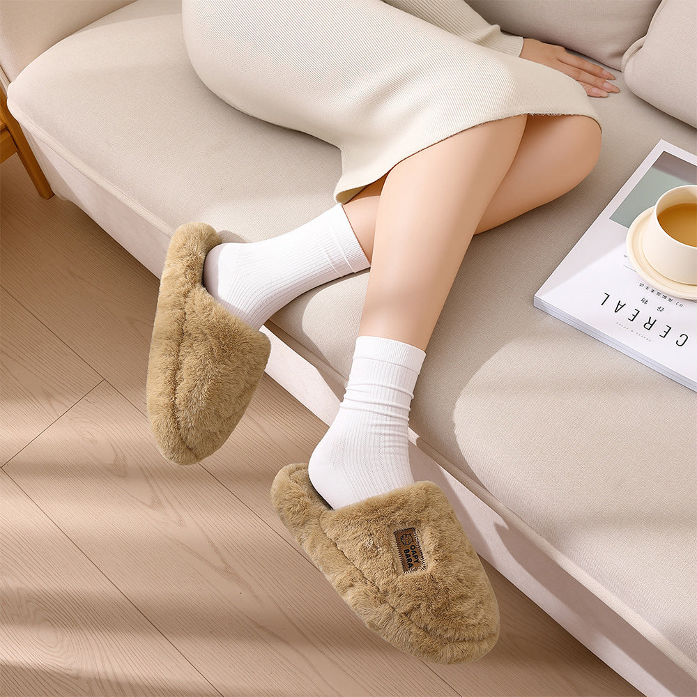WarmFluffy – Ultraweiche Plüsch-Hausschuhe Mit Rutschfester Sohle