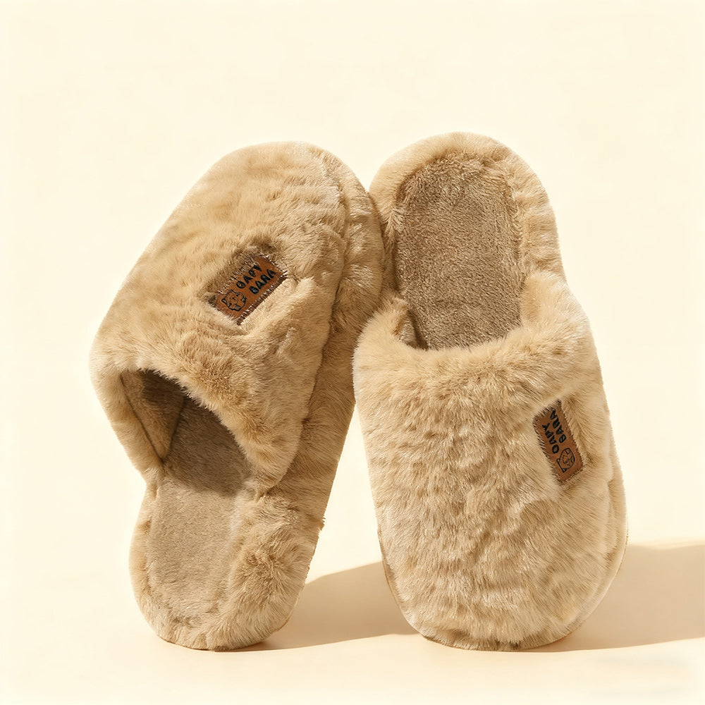 WarmFluffy – Ultraweiche Plüsch-Hausschuhe Mit Rutschfester Sohle