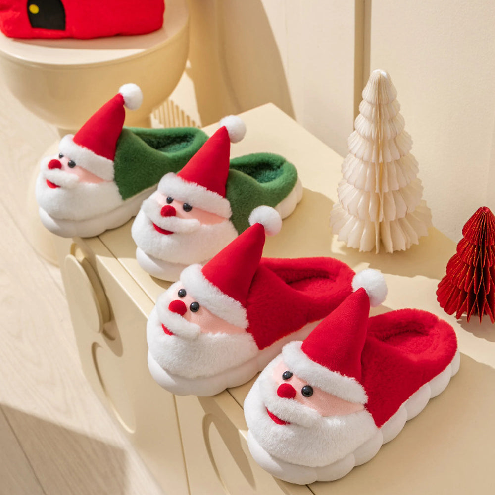Winterjoy – Weihnachtsmann Hausschuhe - Warme Gemütliche Fest