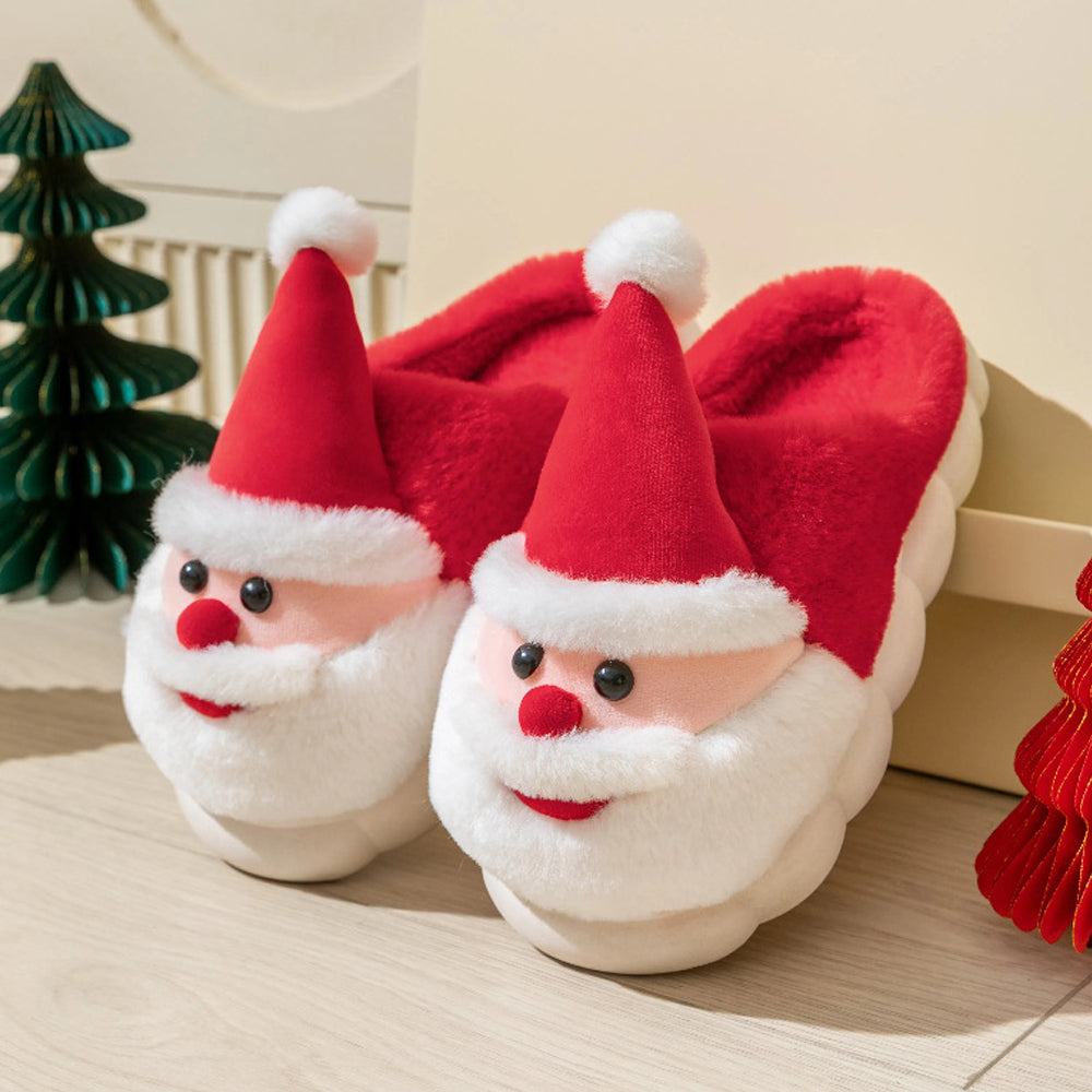 Winterjoy – Weihnachtsmann Hausschuhe - Warme Gemütliche Fest