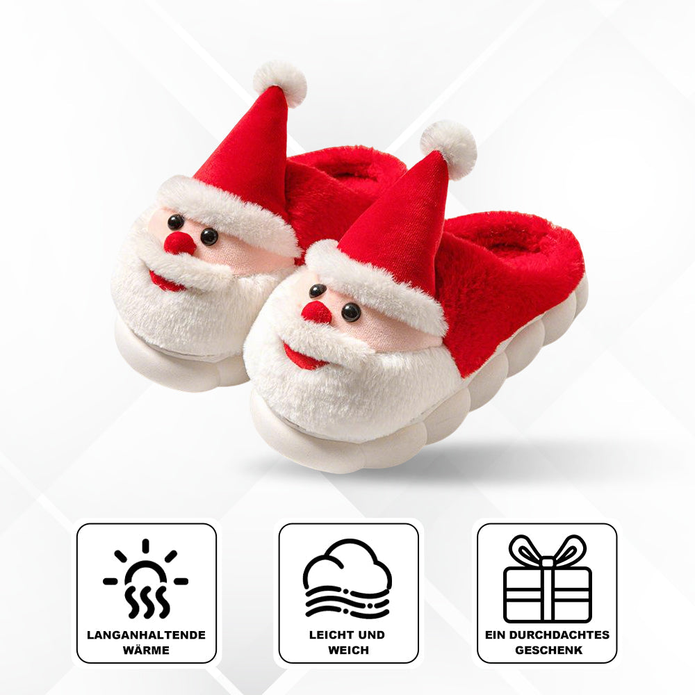 Winterjoy – Weihnachtsmann Hausschuhe - Warme Gemütliche Fest
