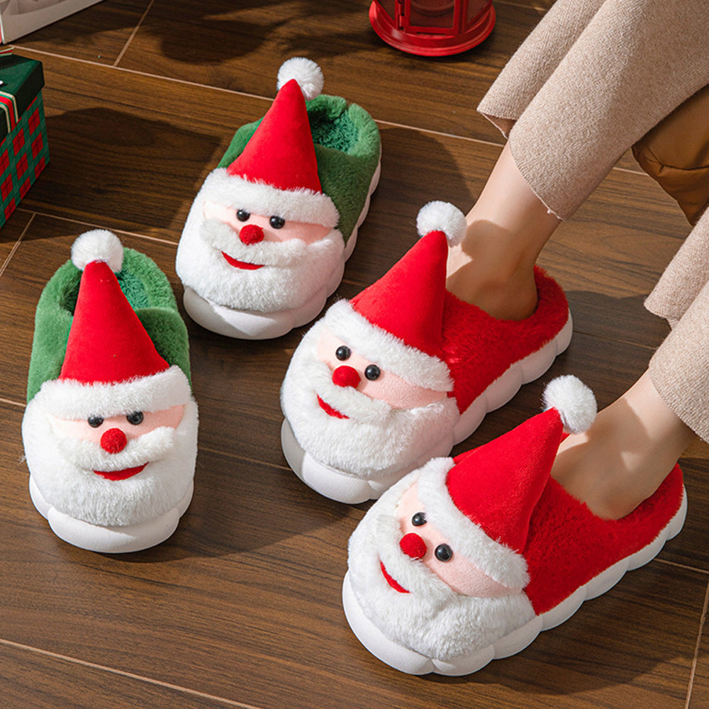 Winterjoy – Weihnachtsmann Hausschuhe - Warme Gemütliche Fest