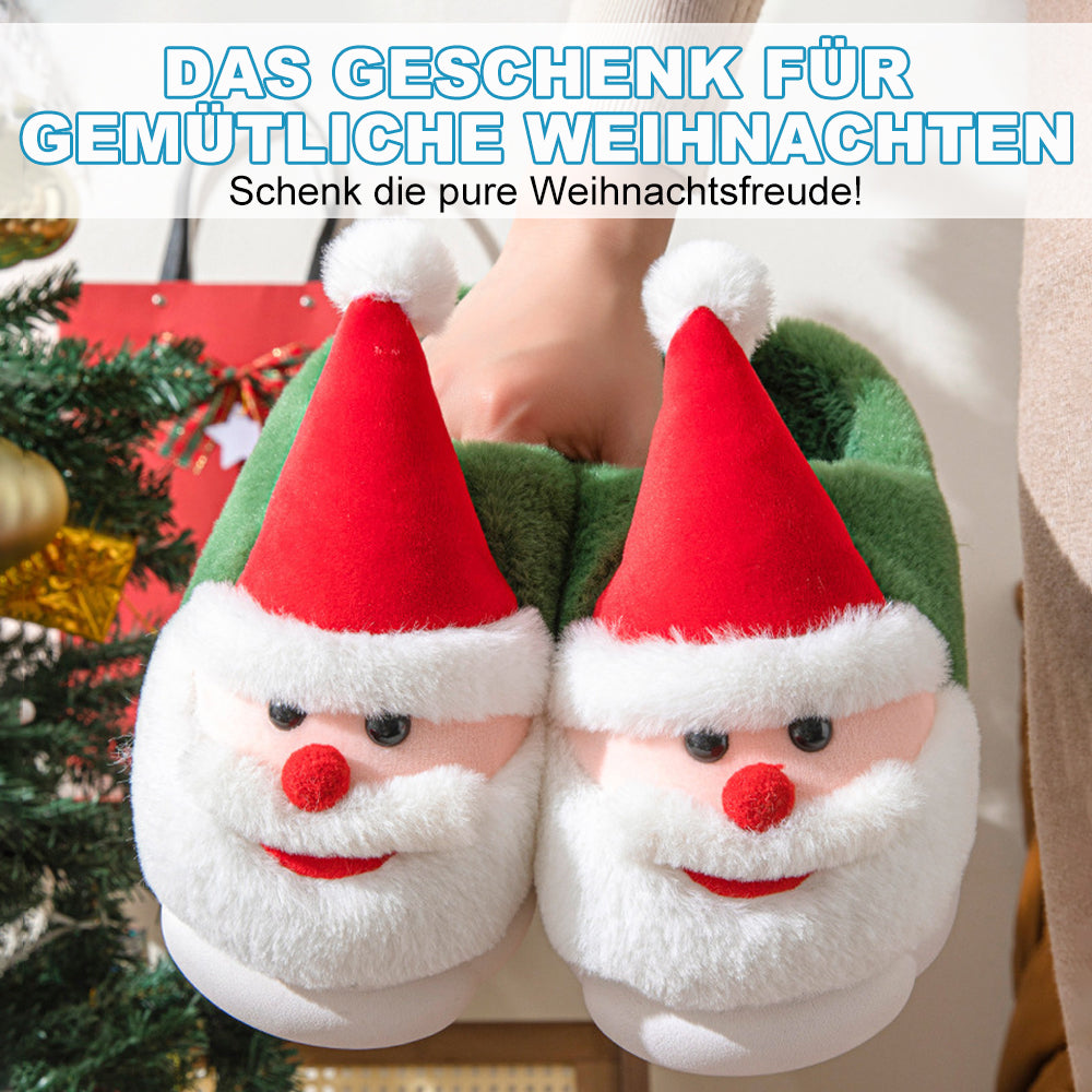 Winterjoy – Weihnachtsmann Hausschuhe - Warme Gemütliche Fest