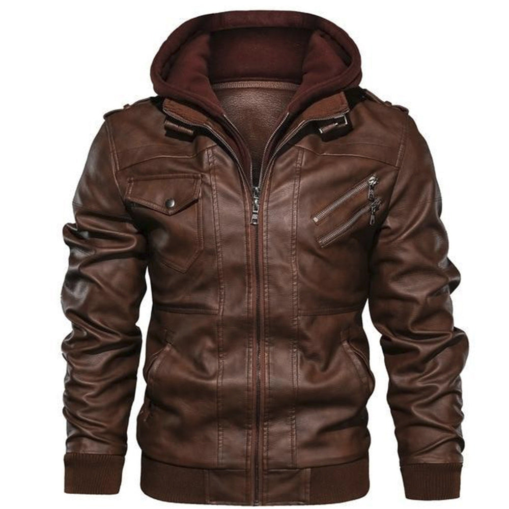 ThermoCore - Hochwertige Lederjacke Herren