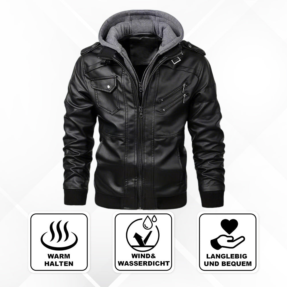 ThermoCore - Hochwertige Lederjacke Herren