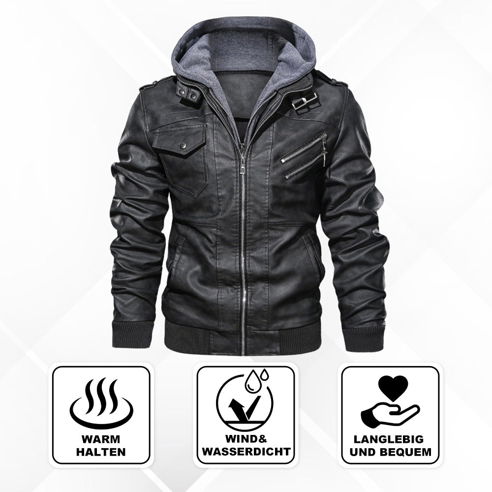 ThermoCore - Hochwertige Lederjacke Herren