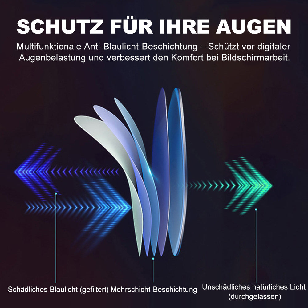 【+1.00 bis +4.00 intelligenter Zoom】Drehbare Dioptrieneinstellung - Kein Sehtest erforderlich