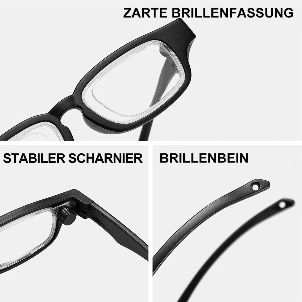 【+1.00 bis +4.00 intelligenter Zoom】Drehbare Dioptrieneinstellung - Kein Sehtest erforderlich