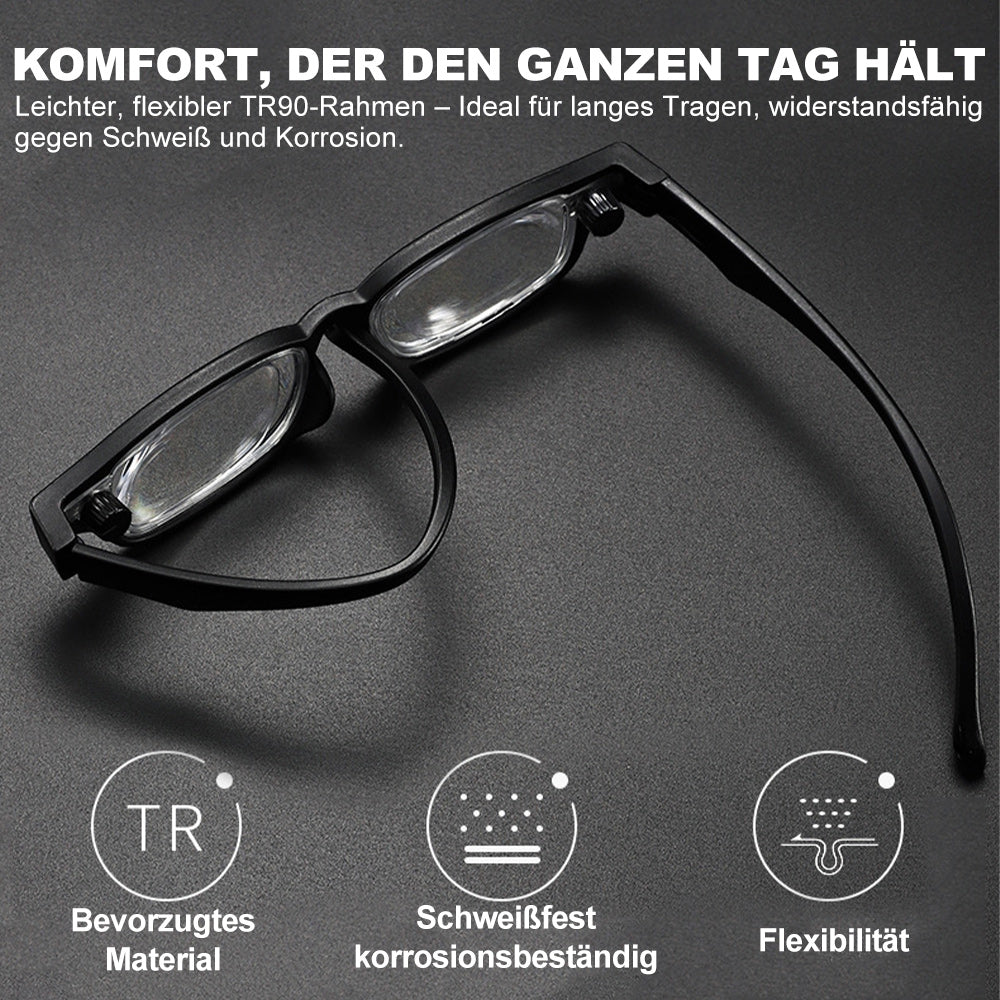 【+1.00 bis +4.00 intelligenter Zoom】Drehbare Dioptrieneinstellung - Kein Sehtest erforderlich