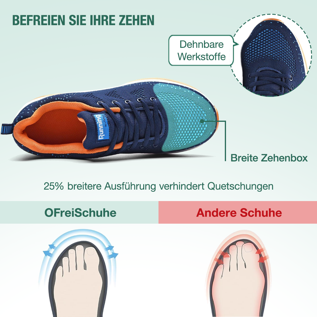 FederGang Orthopädische Schuhe - Orange