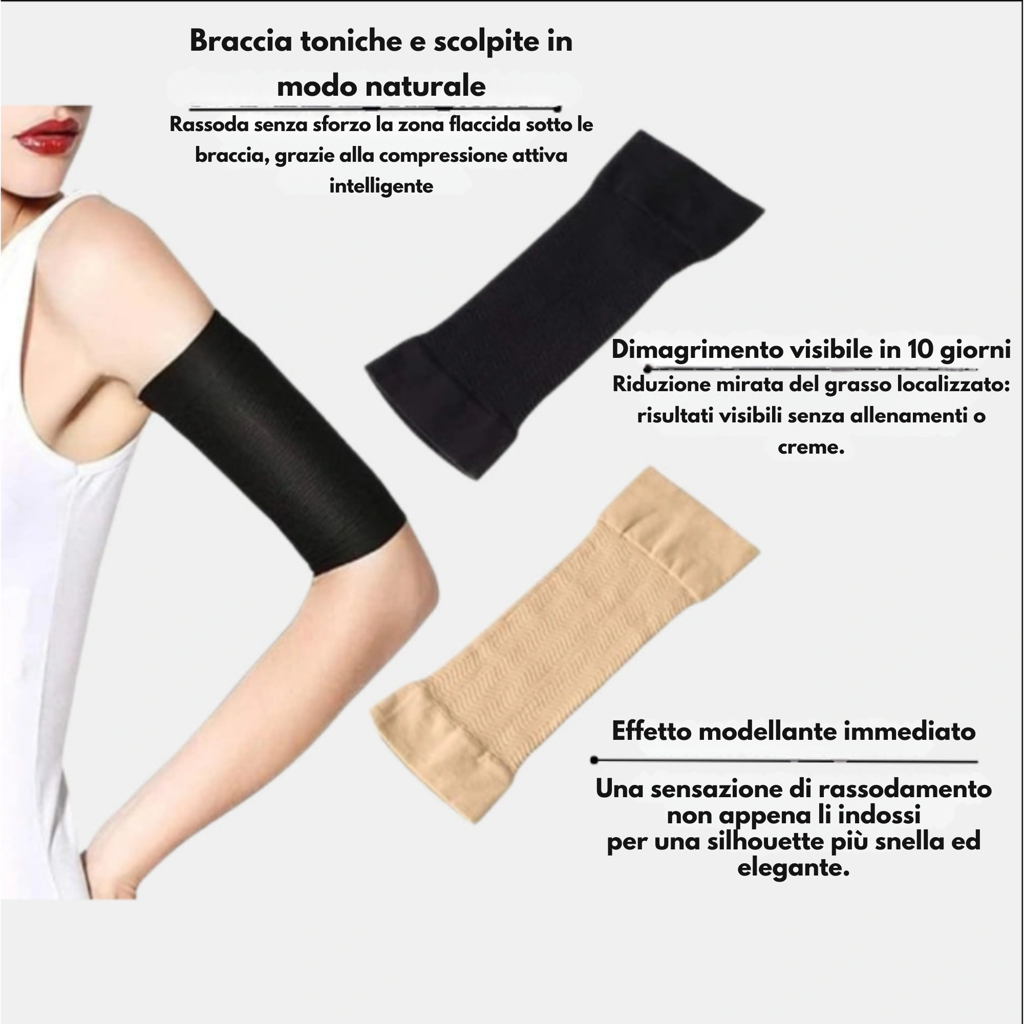 FittaBella 3D Sculpting Sleeves – Adeus aos braços flácidos