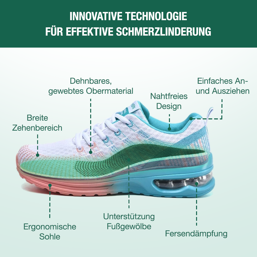 Hildaschritt Orthopädische Schuhe - Blau Koralle