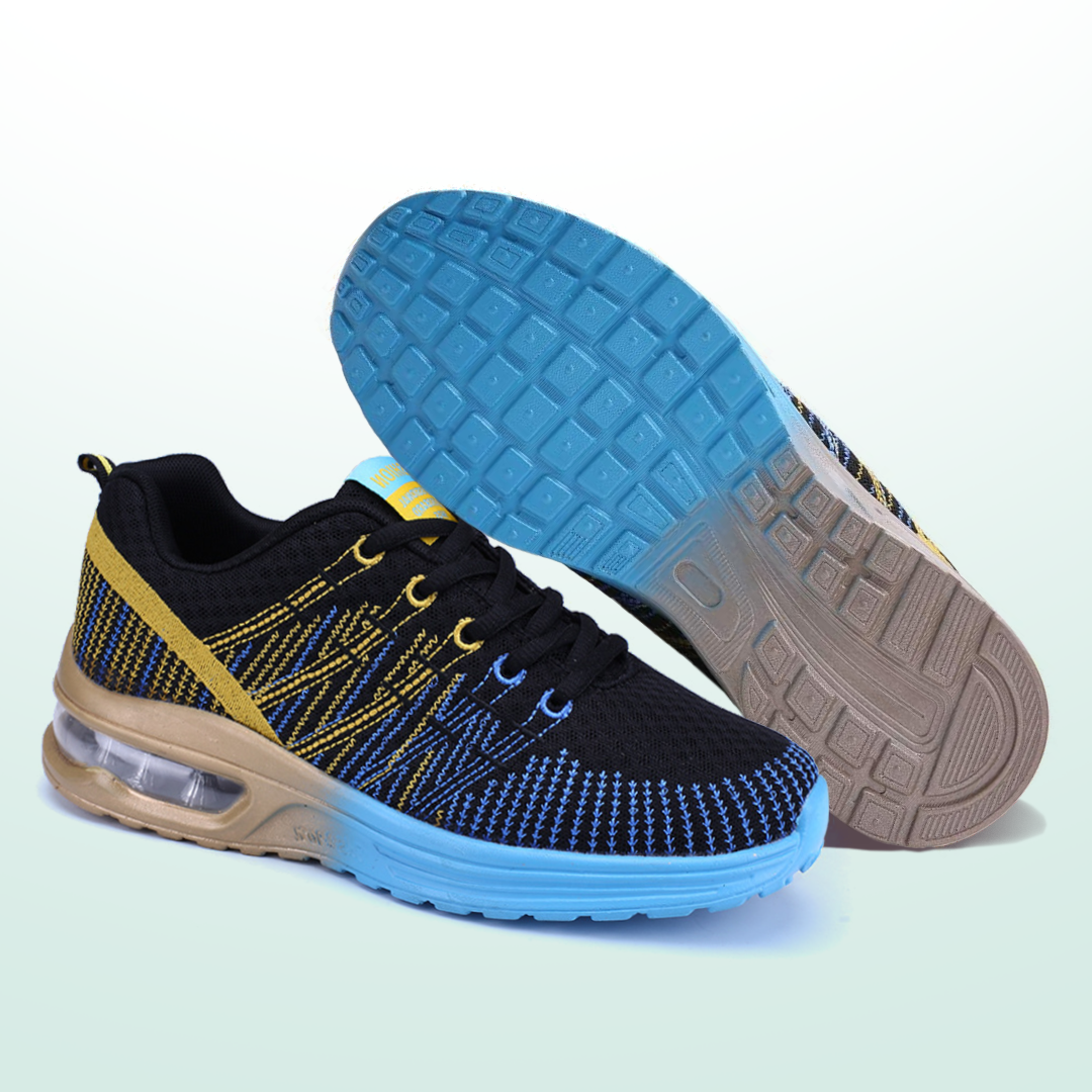 Hildaschritt Orthopädische Schuhe - Gelb Blau