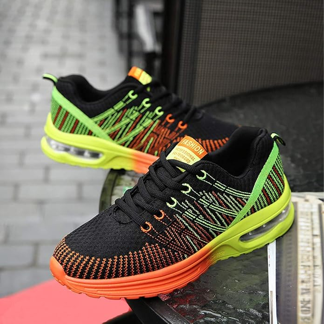 Hildaschritt Orthopädische Schuhe - Lindgrün Orange